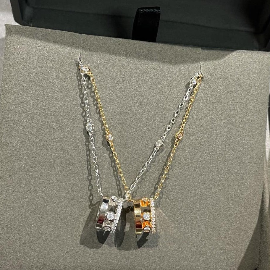 [⭐Hyrra Jewelry]CHAIN MOVE ROMANE PEDAND NECKLACE