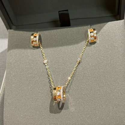 [⭐Hyrra Jewelry]CHAIN MOVE ROMANE PEDAND NECKLACE