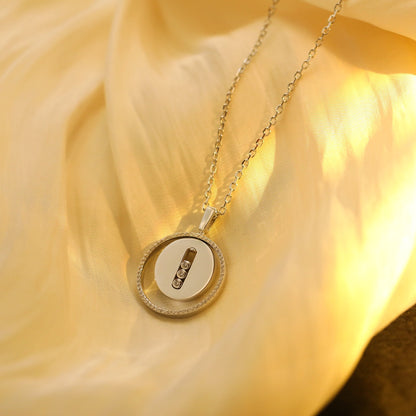 [⭐Hyrra Jewelry]Demo MOVE MM SILVER DIAMOND NECKLACE