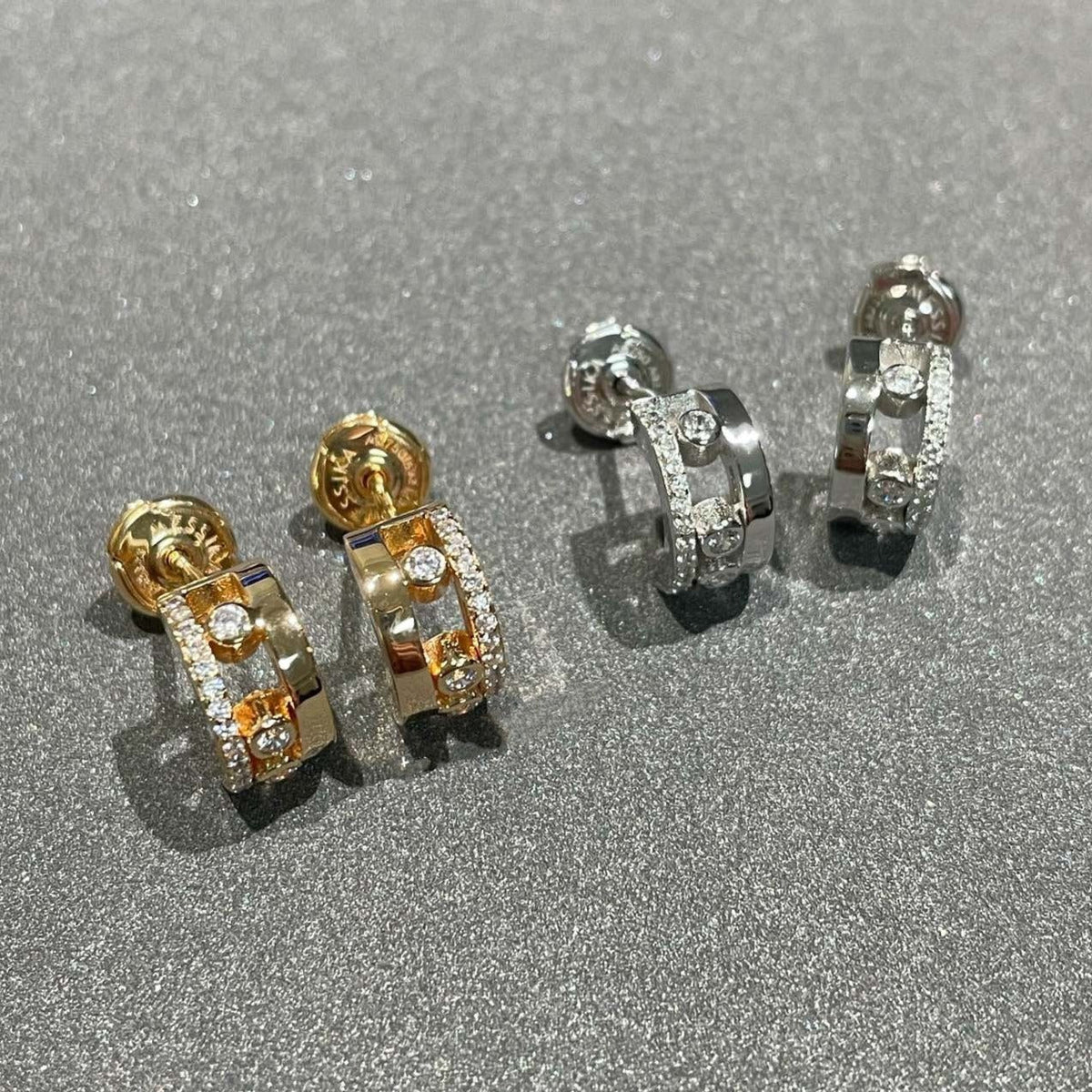 [⭐Hyrra Jewelry]MOVE ROMANE EARRINGS DIAMOND