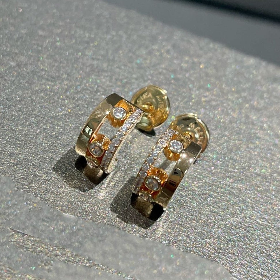[⭐Hyrra Jewelry]MOVE ROMANE EARRINGS DIAMOND