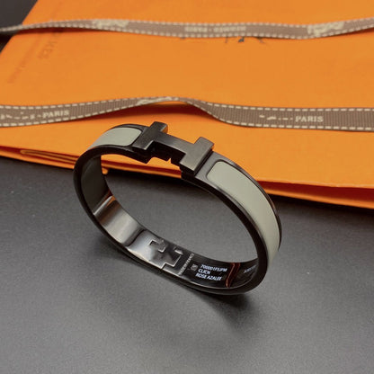 [⭐Hyrra Jewelry]CLIC HM SO BLACK GREY BRACELET