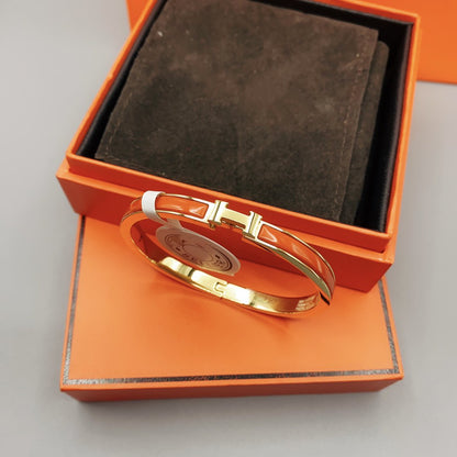 [⭐Hyrra Jewelry]CLASSIC HM CLIC RED 8MM ENAMEL BRACELET