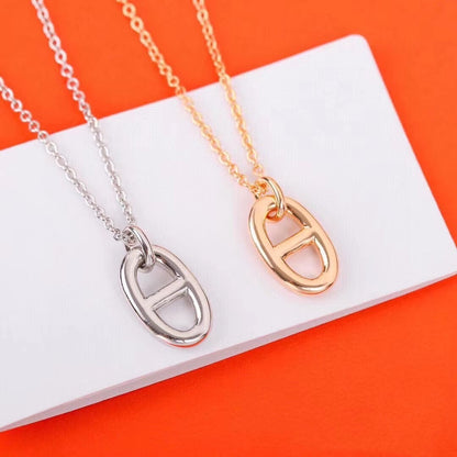 [⭐Hyrra Jewelry]HM PIG NOSE NECKLACE