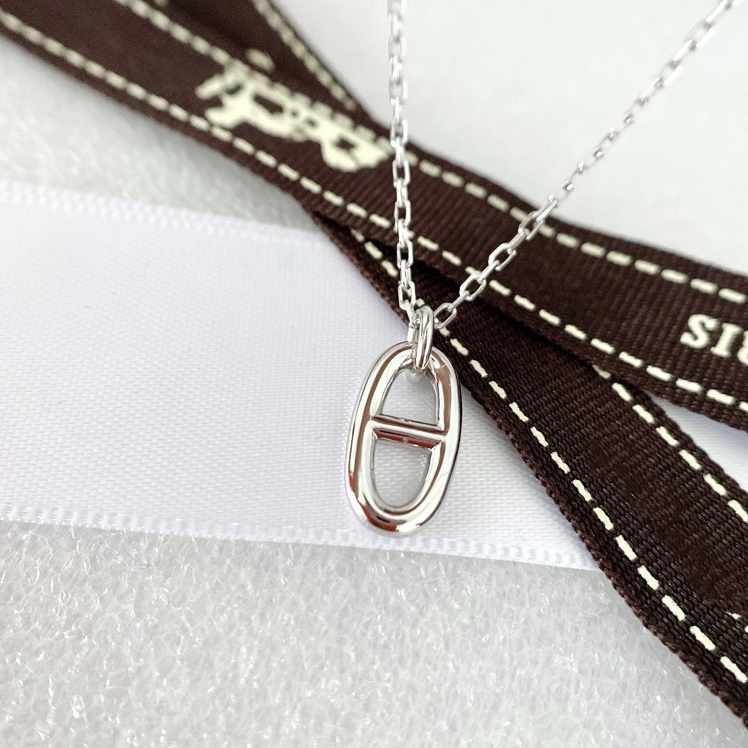 [⭐Hyrra Jewelry]HM PIG NOSE NECKLACE