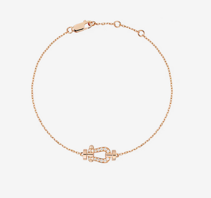[⭐Hyrra Jewelry]FORCE 10 FULL DIAMOND BUCKLE CHAIN LINK MINI MODEL