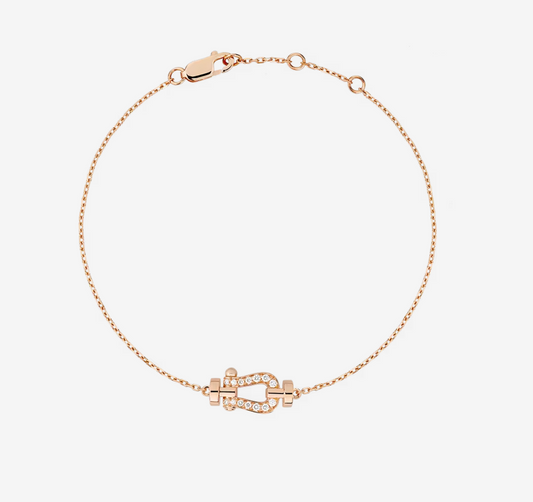[⭐Hyrra Jewelry]FORCE 10 FULL DIAMOND BUCKLE CHAIN LINK MINI MODEL