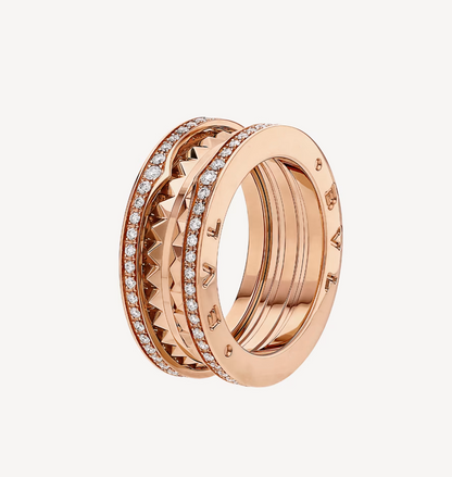[⭐Hyrra Jewelry]ZERO 1 ROCK DIAMOND PINK GOLD