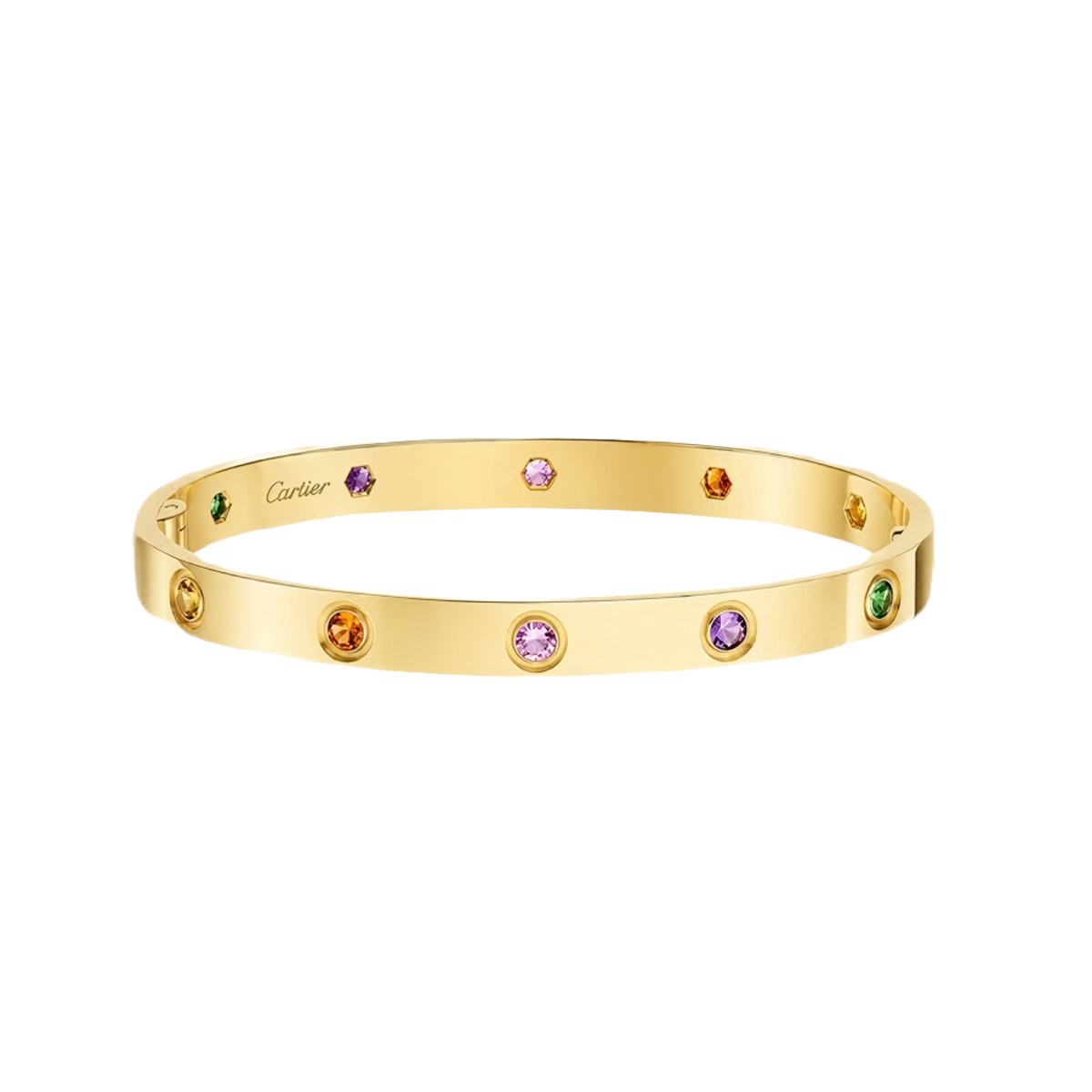 [⭐Hyrra Jewelry] 2026 RAINBOW LOVE BRACELET 6.1MM  10 DIAMONDS