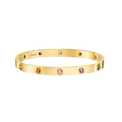 [⭐Hyrra Jewelry] 2026 RAINBOW LOVE BRACELET 6.1MM  10 DIAMONDS