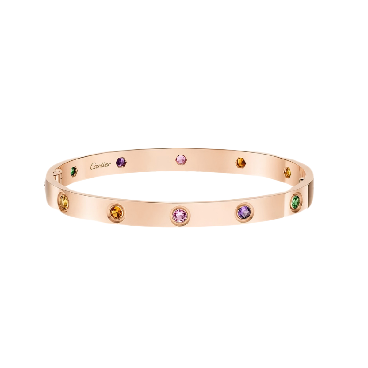 [⭐Hyrra Jewelry] 2026 RAINBOW LOVE BRACELET 6.1MM  10 DIAMONDS