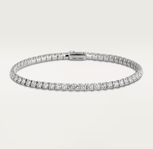 [⭐Hyrra Jewelry]  CLASSIC BASEBALL BRACELAT, 52 DIAMOND
