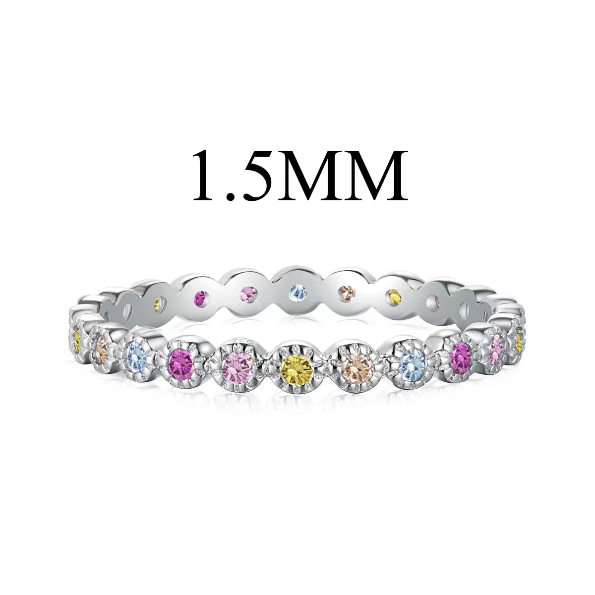 [Hyrra Jewelry]Radiant Sparkling Round Cut Daily Ring
