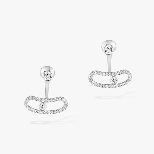 [⭐Hyrra Jewelry]MOVE UNO SILVER DIAMOND EARRINGS