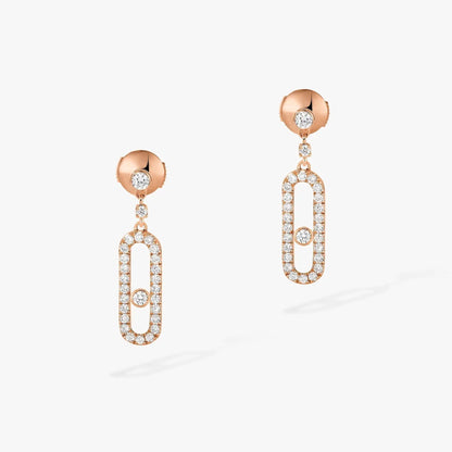[⭐Hyrra Jewelry]DORMEUSES MOVE UNO DIAMOND EARRINGS