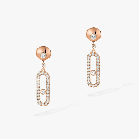 [⭐Hyrra Jewelry]DORMEUSES MOVE UNO DIAMOND EARRINGS