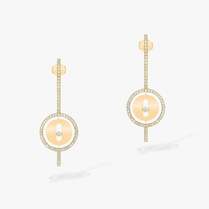 [⭐Hyrra Jewelry]Demo MOVE ARROW PINK GOLD DIAMOND EARRINGS