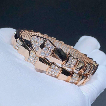 [⭐Hyrra Jewelry]SERPENTI BRACELET PINK GOLD DIAMOND