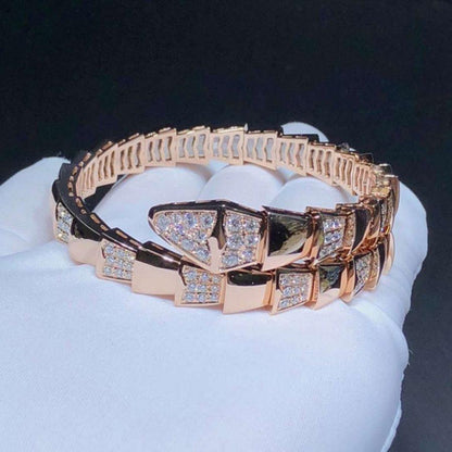 [⭐Hyrra Jewelry]SERPENTI BRACELET PINK GOLD DIAMOND