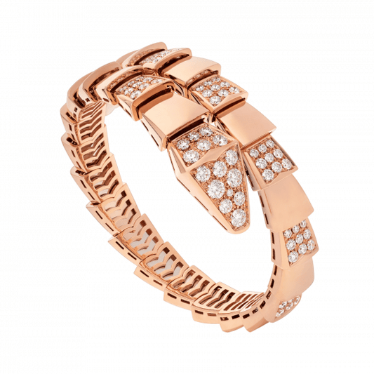 [⭐Hyrra Jewelry]SERPENTI BRACELET PINK GOLD DIAMOND