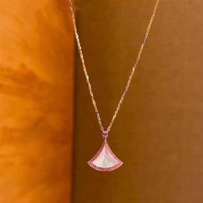[⭐Hyrra Jewelry]DREAM NECKLACE MOP DIAMOND PINK