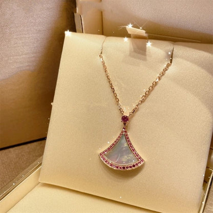 [⭐Hyrra Jewelry]DREAM NECKLACE MOP DIAMOND PINK