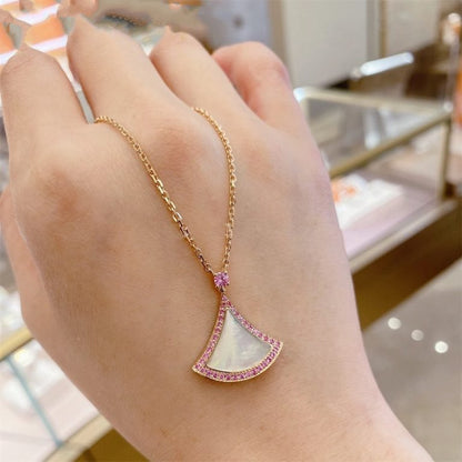 [⭐Hyrra Jewelry]DREAM NECKLACE MOP DIAMOND PINK