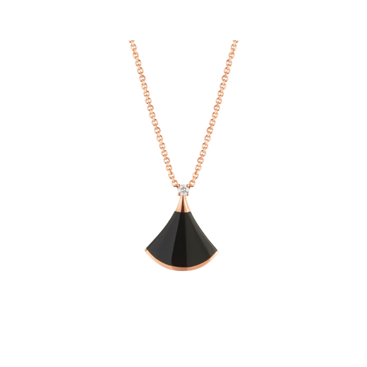 [⭐Hyrra Jewelry]DREAM NECKLACE ONYX 1 DIAMOND