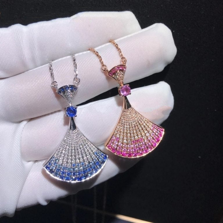 [⭐Hyrra Jewelry]DREAM NECKLACK DIAMOND PINK GOLD