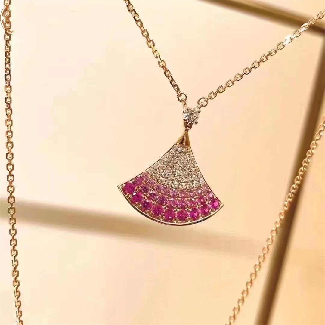 [⭐Hyrra Jewelry]DREAM NECKLACE PINK GOLD PINK DIAMOND
