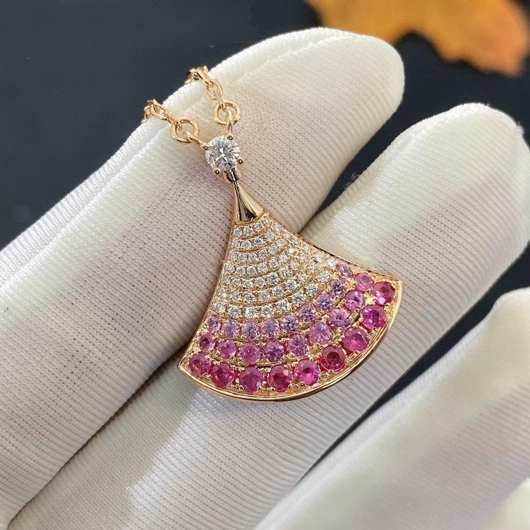 [⭐Hyrra Jewelry]DREAM NECKLACE PINK GOLD PINK DIAMOND
