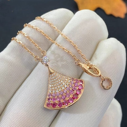 [⭐Hyrra Jewelry]DREAM NECKLACE PINK GOLD PINK DIAMOND