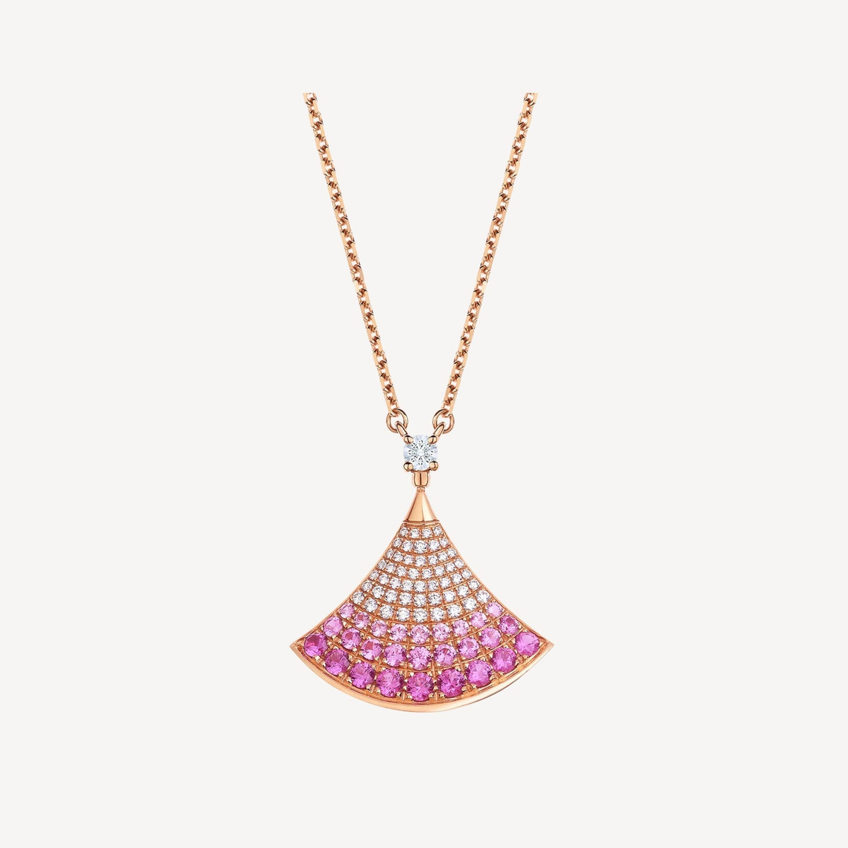 [⭐Hyrra Jewelry]DREAM NECKLACE PINK GOLD PINK DIAMOND
