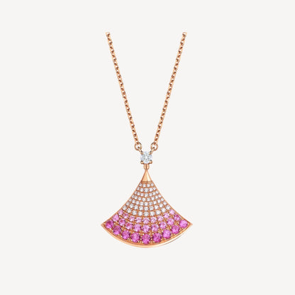 [⭐Hyrra Jewelry]DREAM NECKLACE PINK GOLD PINK DIAMOND