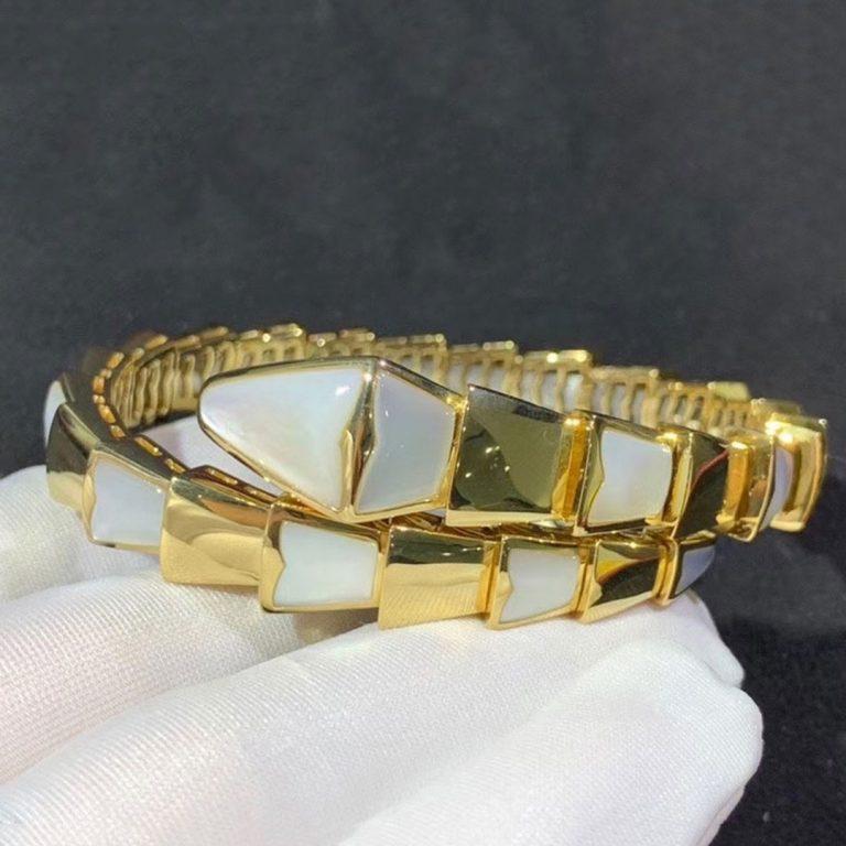[⭐Hyrra Jewelry]SERPENTI BRACELET MOP GOLD