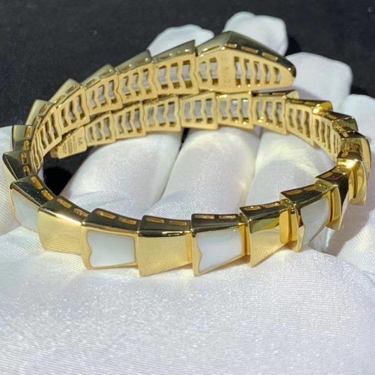 [⭐Hyrra Jewelry]SERPENTI BRACELET MOP GOLD