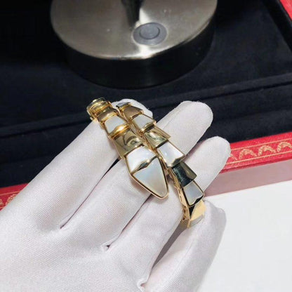 [⭐Hyrra Jewelry]SERPENTI BRACELET MOP GOLD