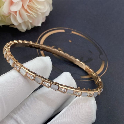 [⭐Hyrra Jewelry]SERPENTI BRACELET PINK GOLD MOP DIAMOND