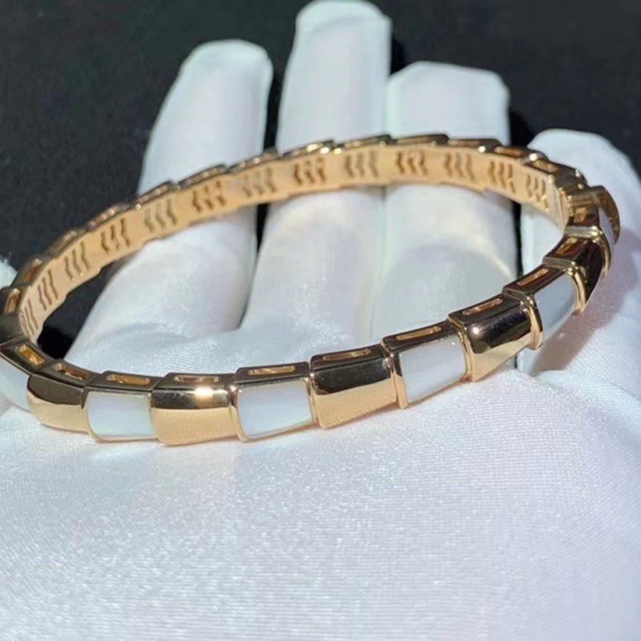 [⭐Hyrra Jewelry]SERPENTI BRACELET PINK GOLD MOP