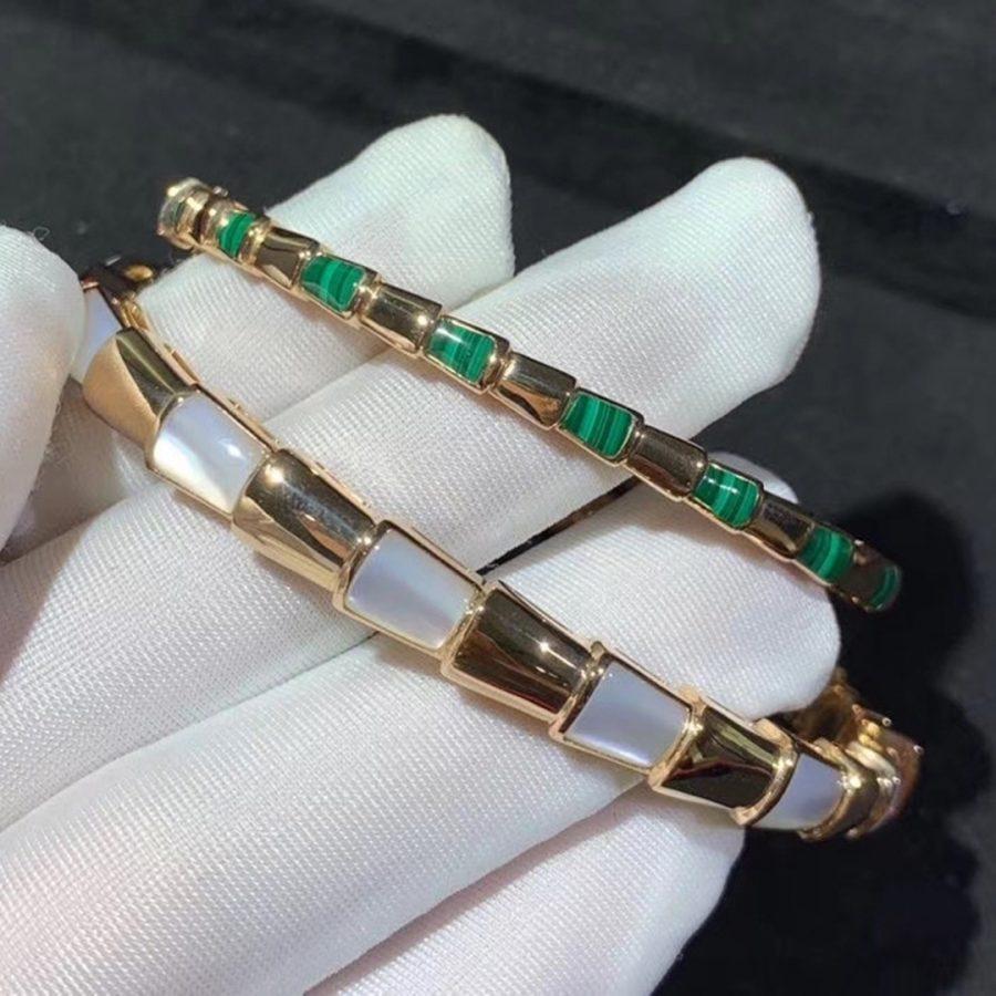 [⭐Hyrra Jewelry]SERPENTI BRACELET PINK GOLD MOP