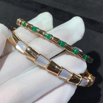 [⭐Hyrra Jewelry]SERPENTI BRACELET PINK GOLD MOP