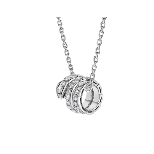[⭐Hyrra Jewelry]SERPENTI  NECKLACE DOUBLE RING DIAMOND