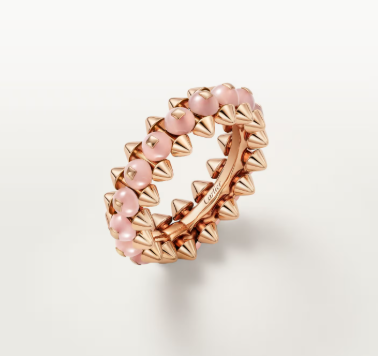 [⭐Hyrra Jewelry]CLASH ELEGANT ROSE GOLD RING FEATURING NATURAL AGATE