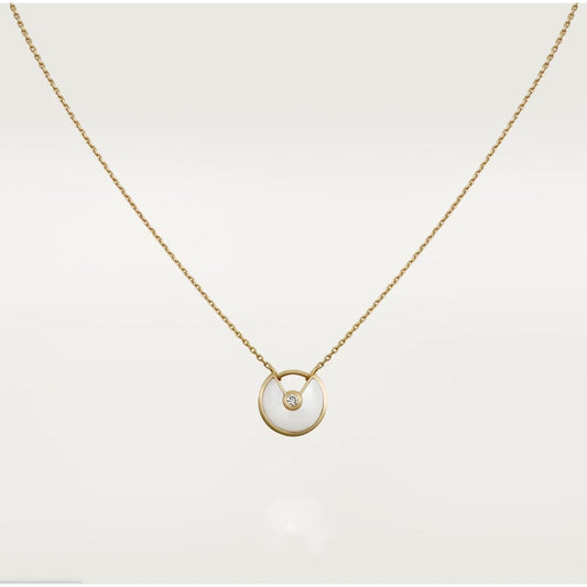 [⭐Hyrra Jewelry]AMULETTE ROSE GOLD MOP NECKLACE