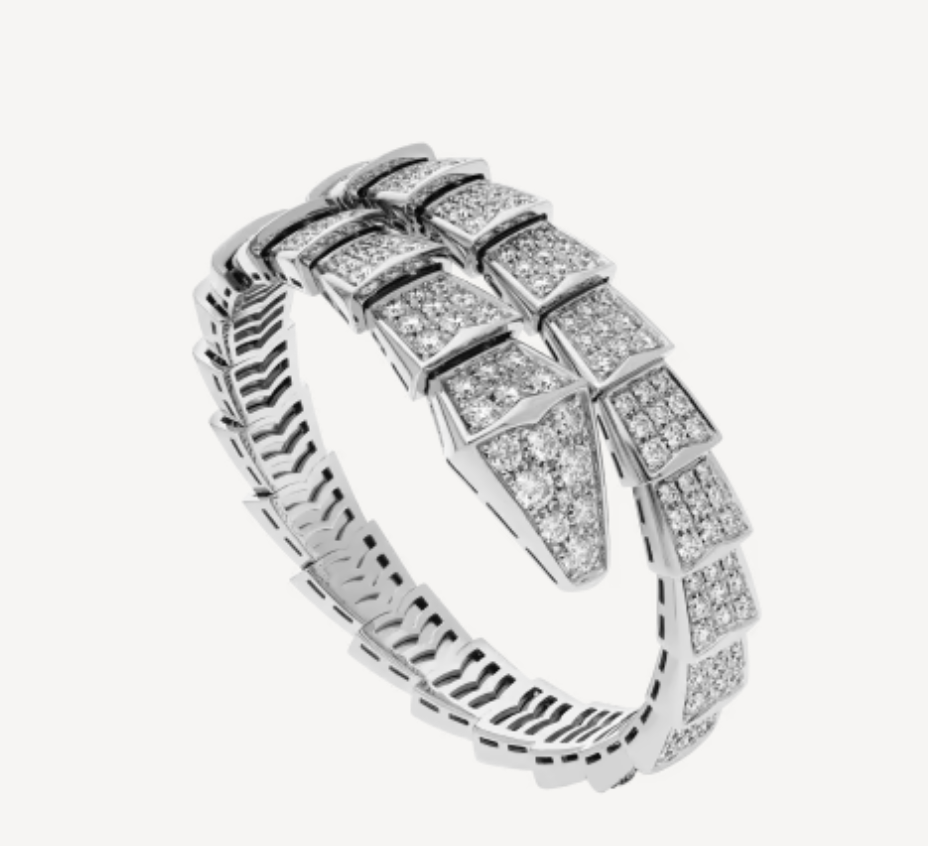 [⭐Hyrra Jewelry]SERPENTI BRACELET 8MM SILVEE DIAMOND