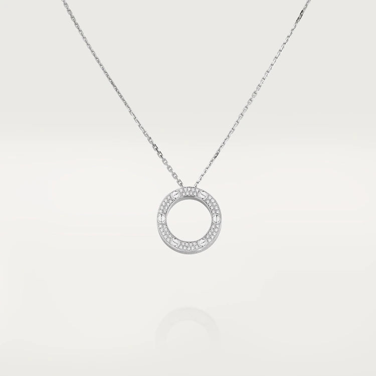 [⭐Hyrra Jewelry]LOVE NECKLACE ADJUSTABLE SILVER