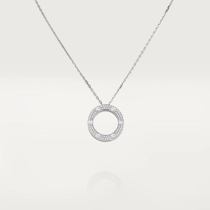 [⭐Hyrra Jewelry]LOVE NECKLACE ADJUSTABLE SILVER