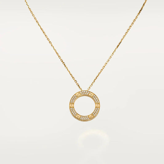 [⭐Hyrra Jewelry]LOVE NECKLACE ADJUSTABLE ROSE GOLD
