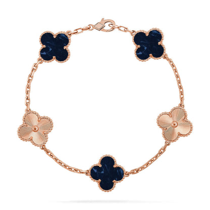 [⭐Hyrra Jewelry]CLOVER 5 MOTIF PIETERSITE BRACELET COLLECTION
