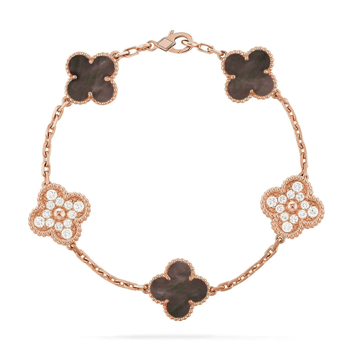 [⭐Hyrra Jewelry] CLOVER 5 MOTIF GRAY MOP BRACELET COLLECTION
